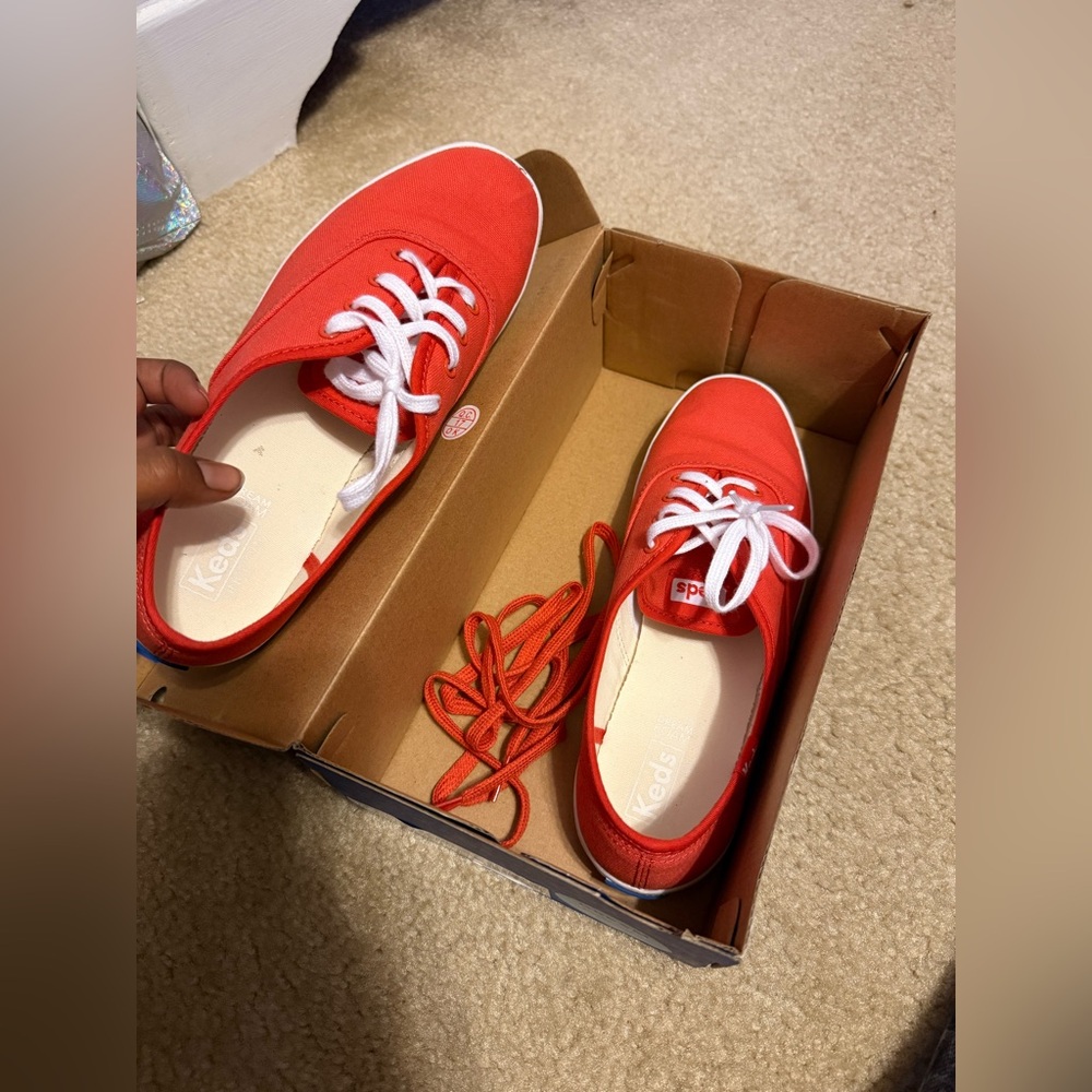 Vibrant Burnt Orange Keds - Picture 11 of 12